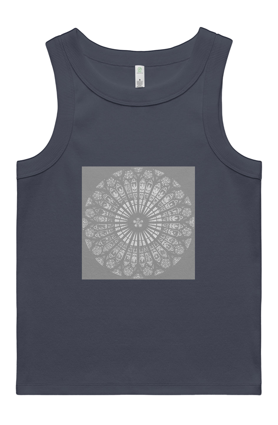 Women's Rib Tank Strasbourg Rose 95% Organic Cotton