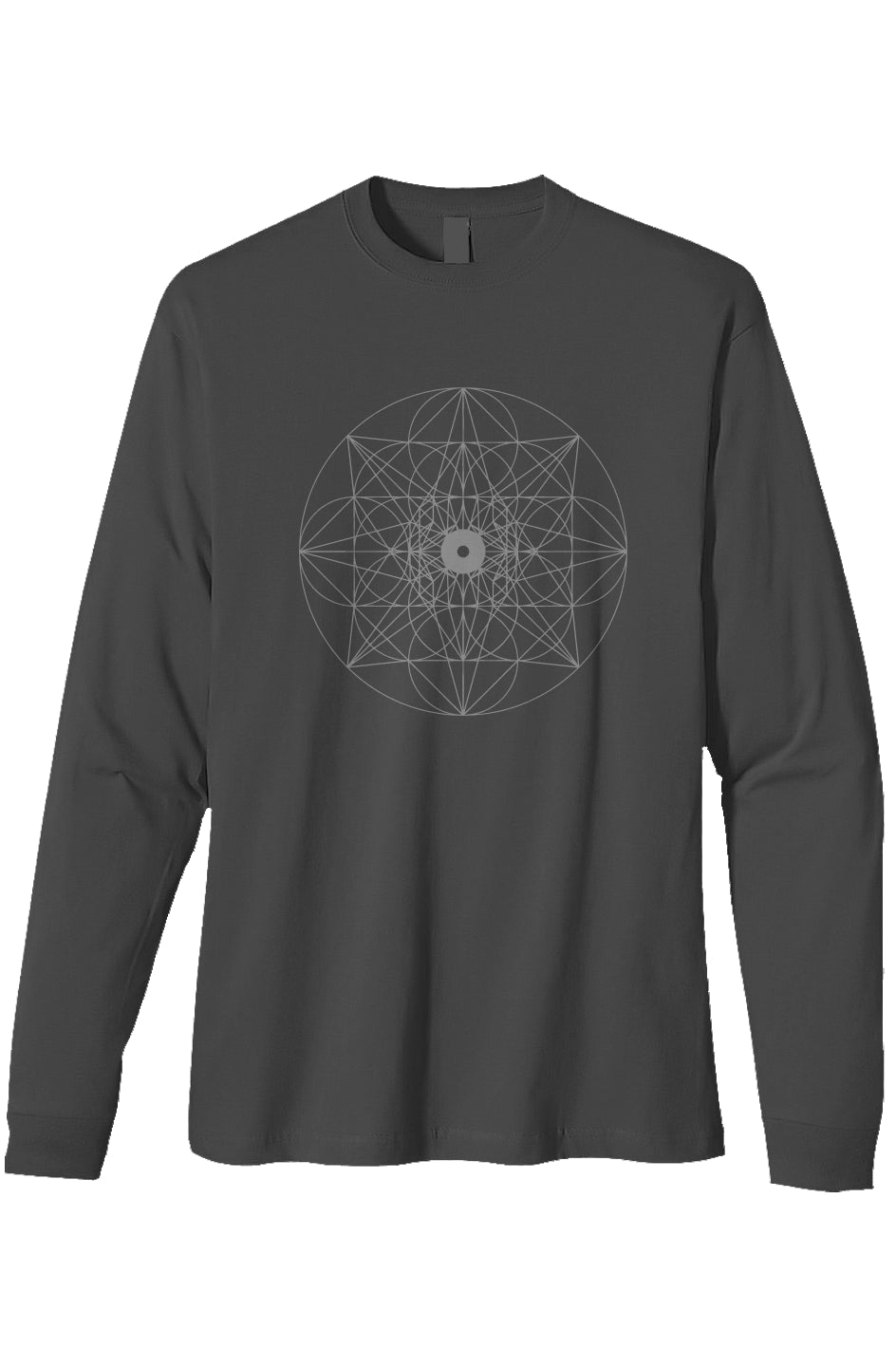 Men's Heavyweight Long Sleeve T shirt Web of Creation 100% Organic Cotton