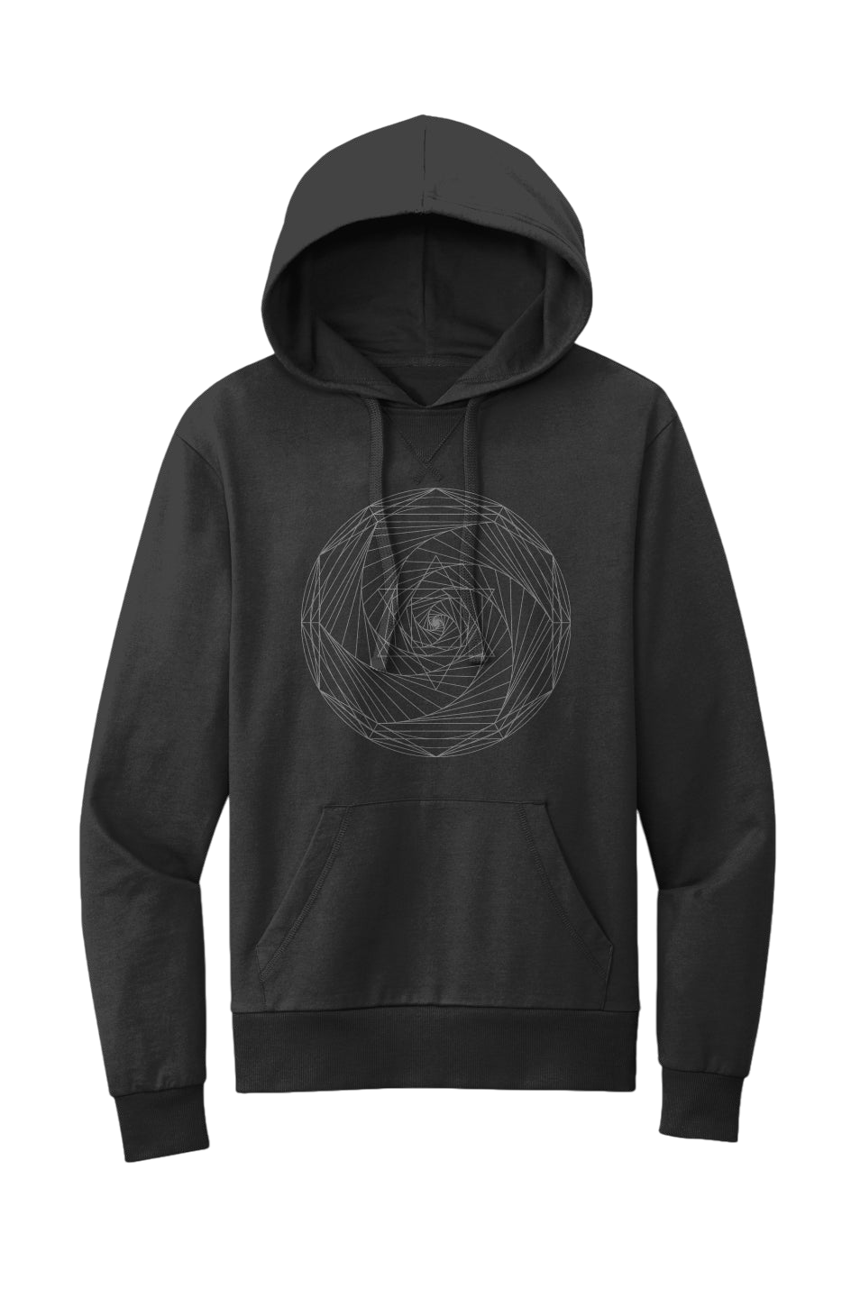 Spiral Merkaba Women's French Terry Hoodie- 100% Organic Cotton