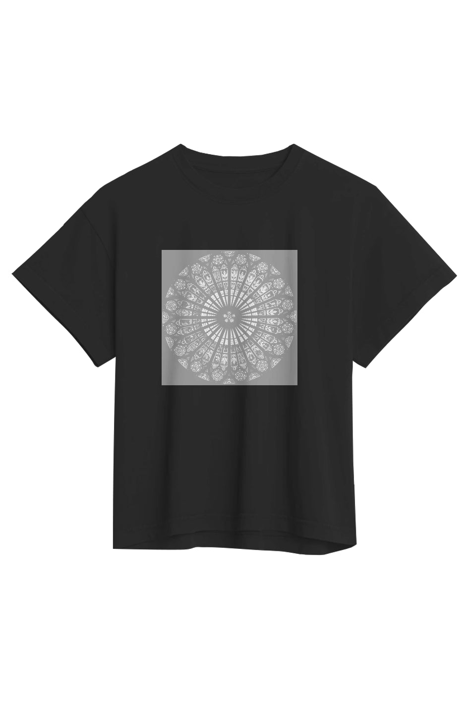 Strabourg Rose Womens Heavyweight Tshirt- 100% Organic Cotton