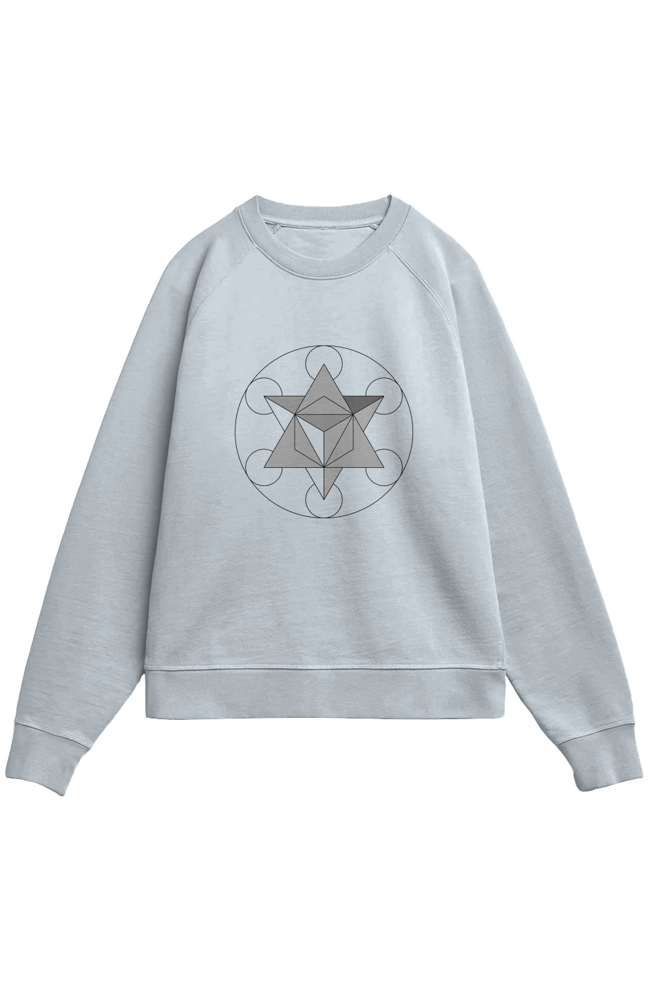 Primordial Force Merkaba Men's Ultra-Heavyweight French Terry Crew- 100% Organic Cotton