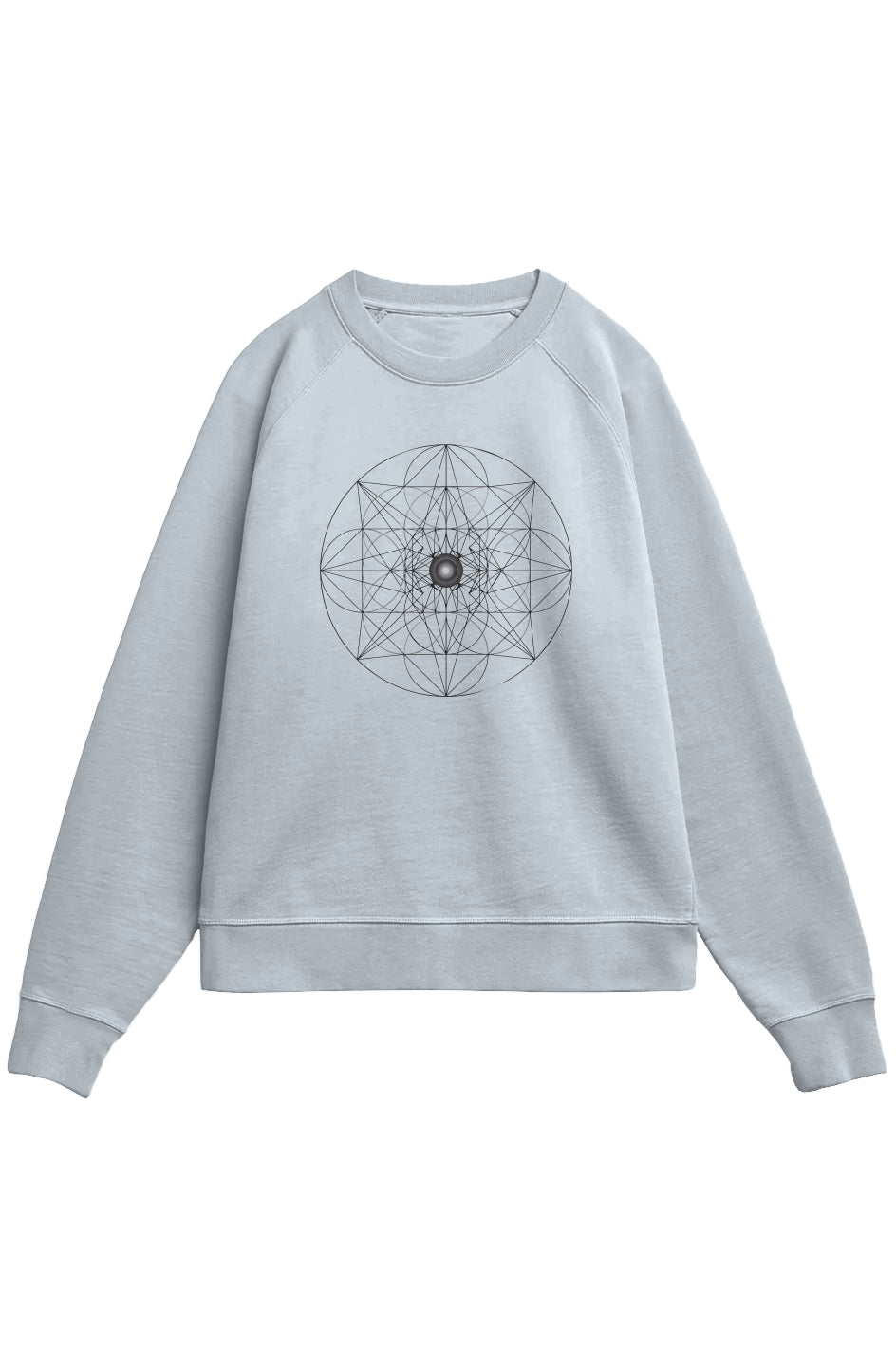 Men's Ultra - Heavyweight French Terry Crew Web of Creation 100% Organic Cotton - Wearable Alchemy