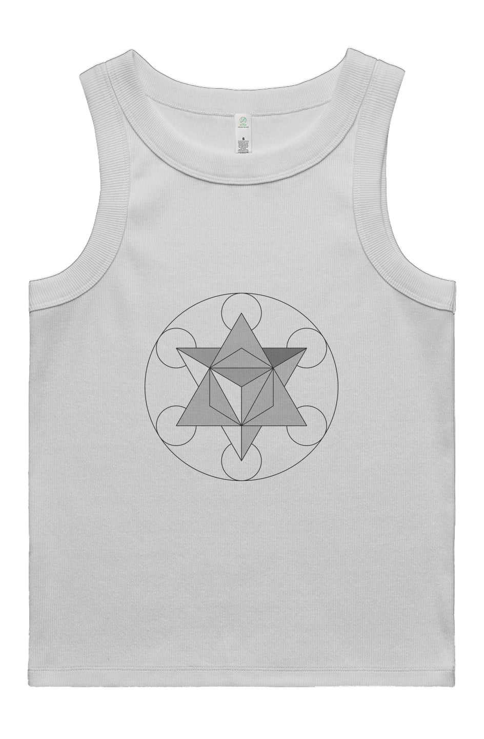 Primoridal Force Merkaba Women's Rib Tank - 100% Organic Cotton - Wearable Alchemy
