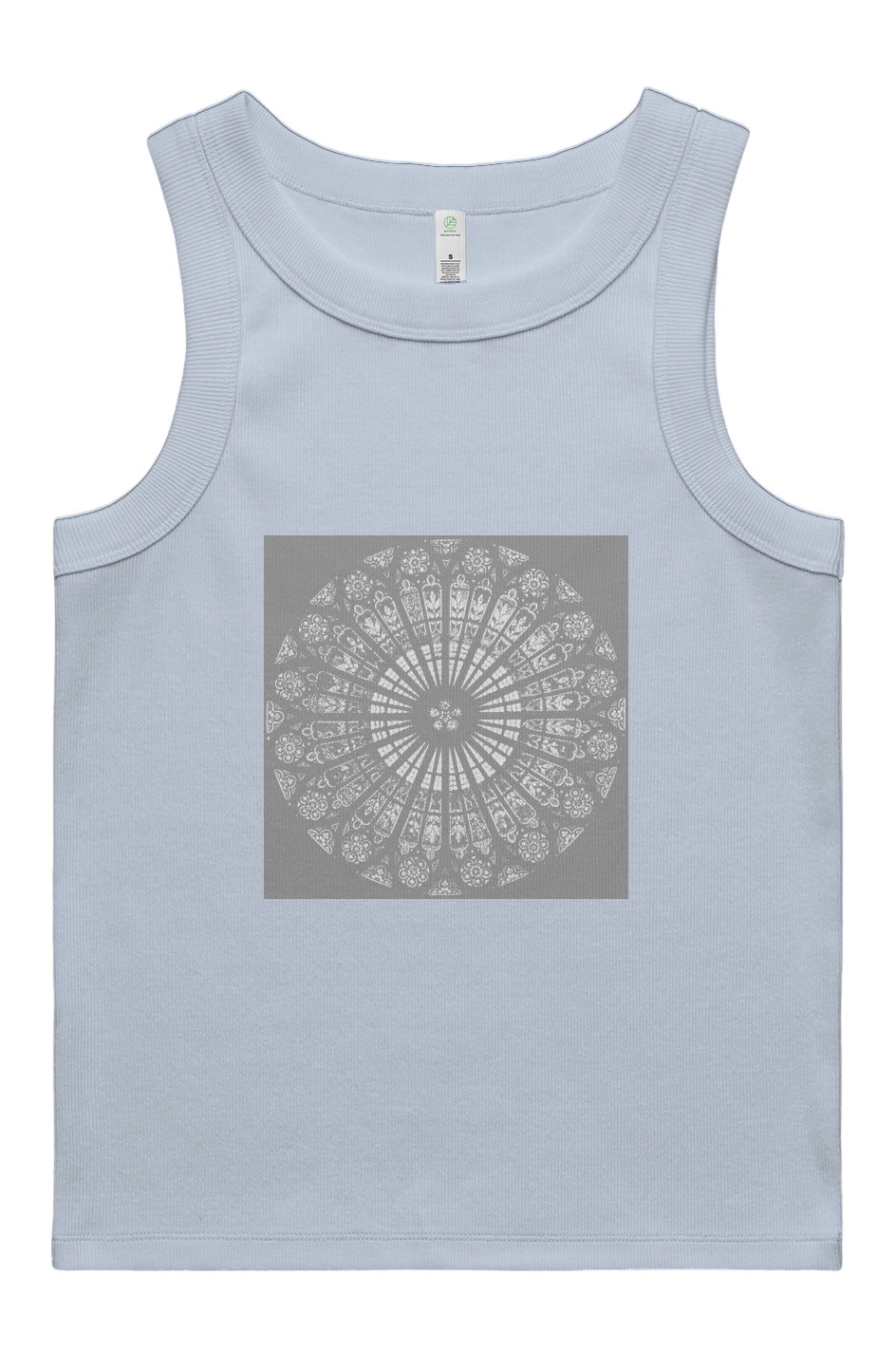 Women's Rib Tank   Strasbourg Rose   95% Organic Cotton