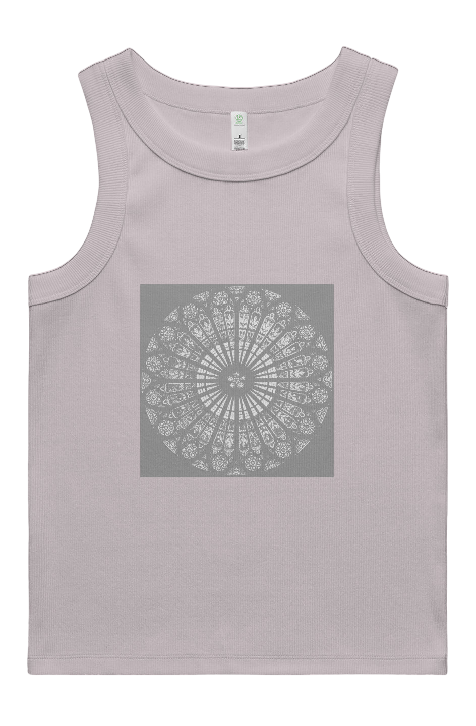 Women's Rib Tank   Strasbourg Rose   95% Organic Cotton