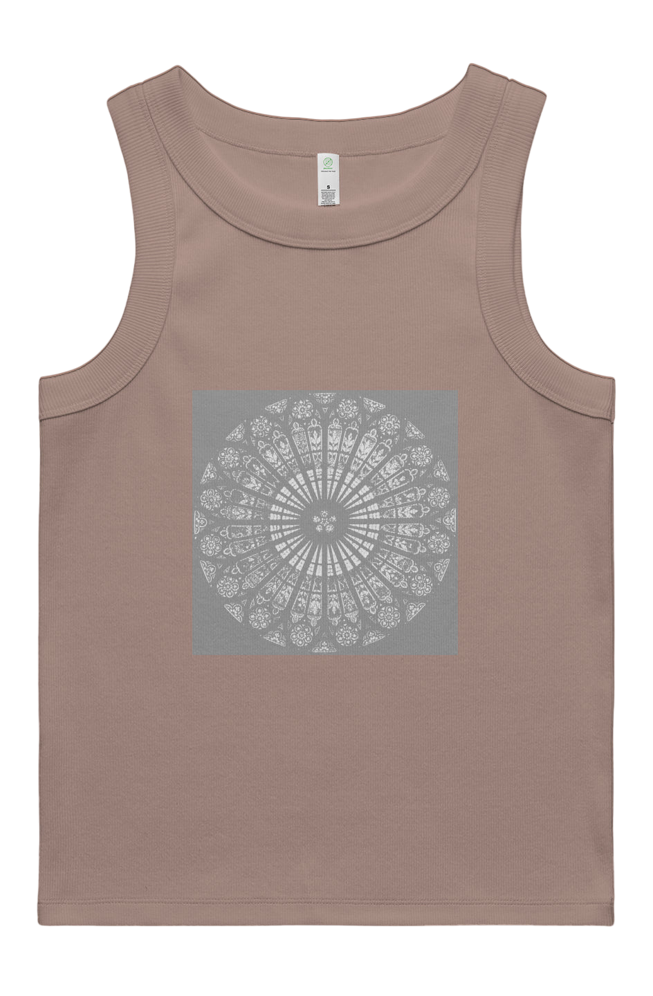 Women's Rib Tank   Strasbourg Rose   95% Organic Cotton