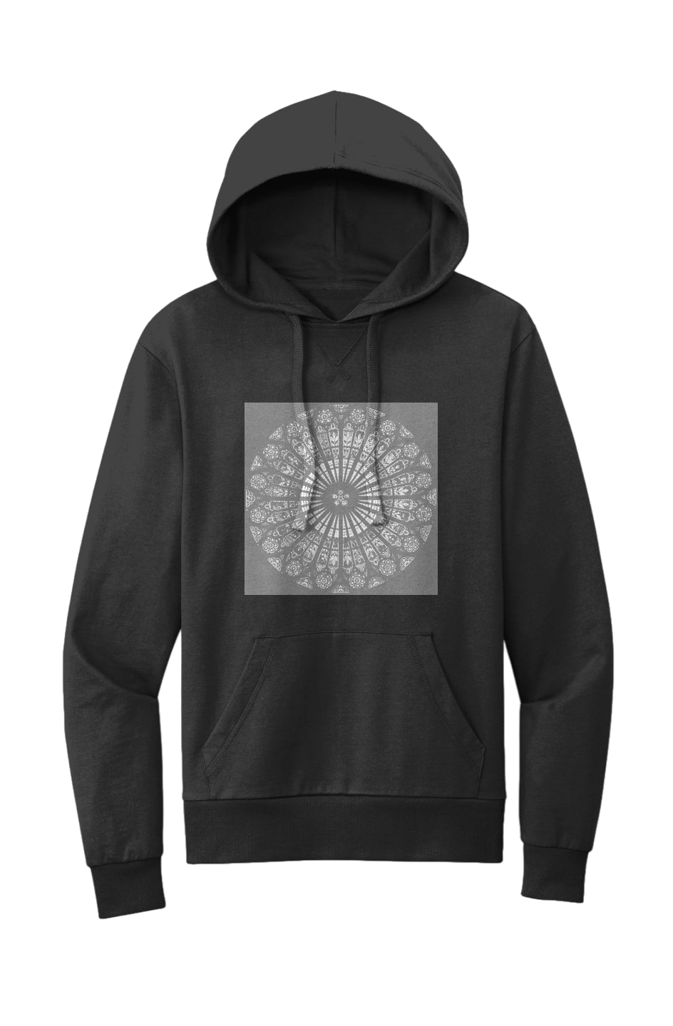 Strausburg Rose Window Women's Organic French Terry Pullover Hoodie