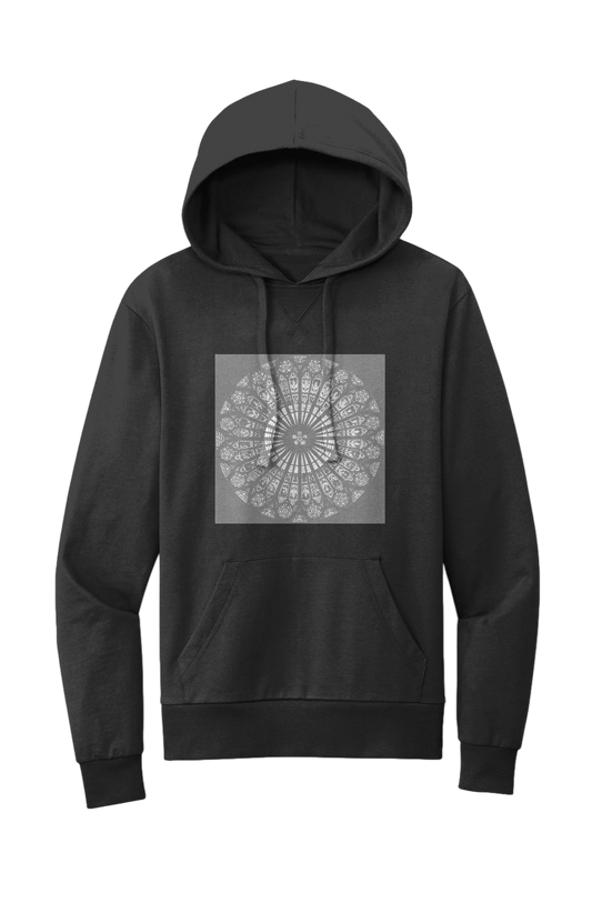 Strausburg Rose Window Women's Organic French Terry Pullover Hoodie