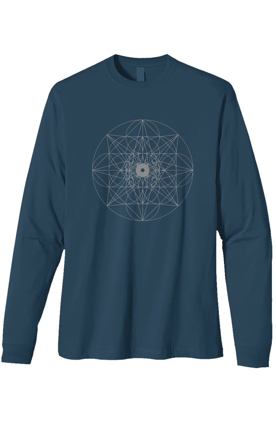 Men's Heavyweight Long Sleeve T shirt    Web of Creation    100% Organic Cotton