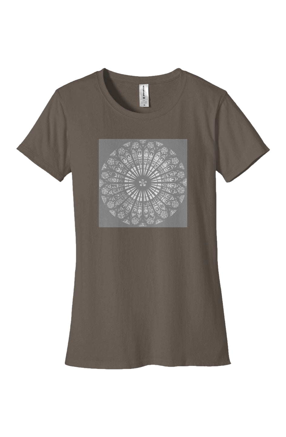 Women's Fitted T-Shirt   Strasbourg Rose   100% Organic Cotton