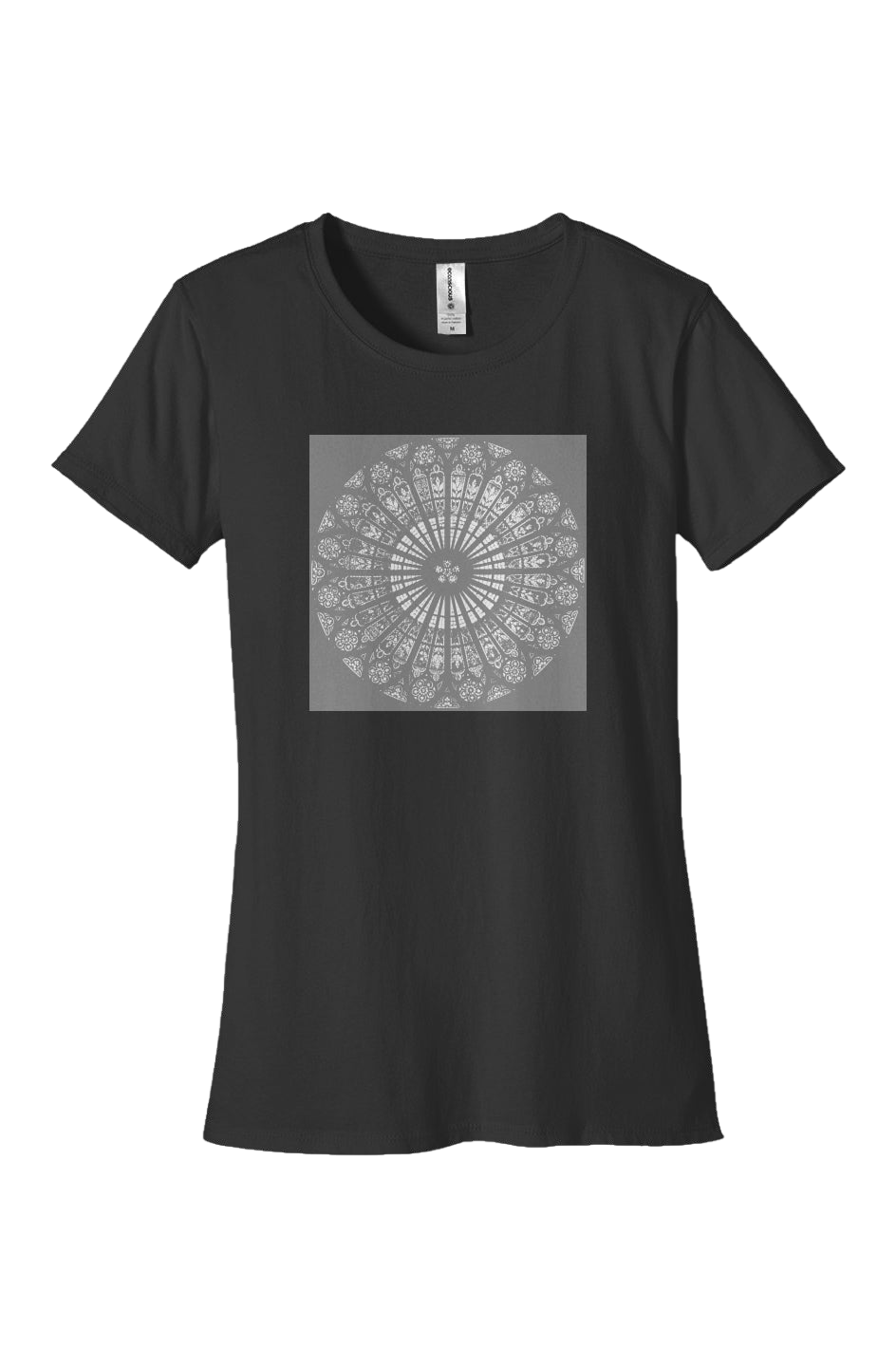 Women's Fitted T-Shirt   Strasbourg Rose   100% Organic Cotton