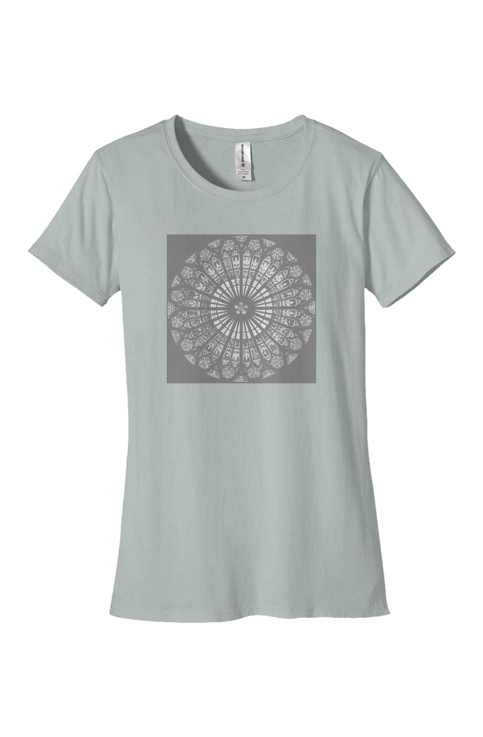 Women's Fitted T-Shirt   Strasbourg Rose   100% Organic Cotton