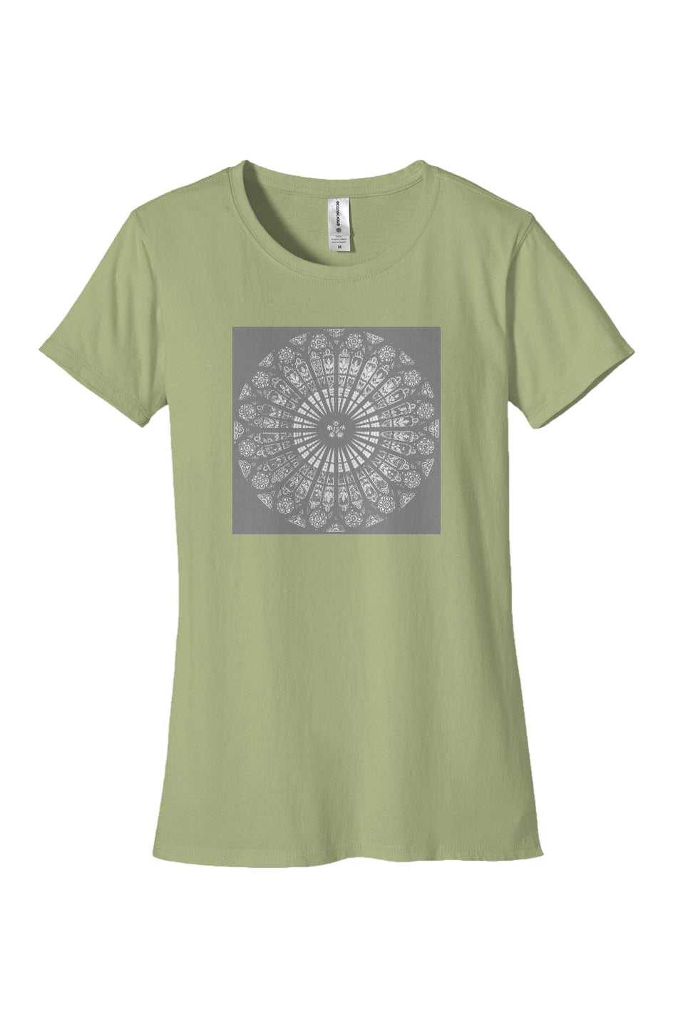 Women's Fitted T-Shirt   Strasbourg Rose   100% Organic Cotton