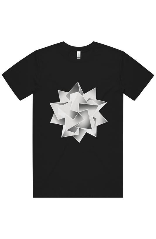 Polyhedra Icosahedron Men's Staple T-Shirt- 100% Organic Cotton