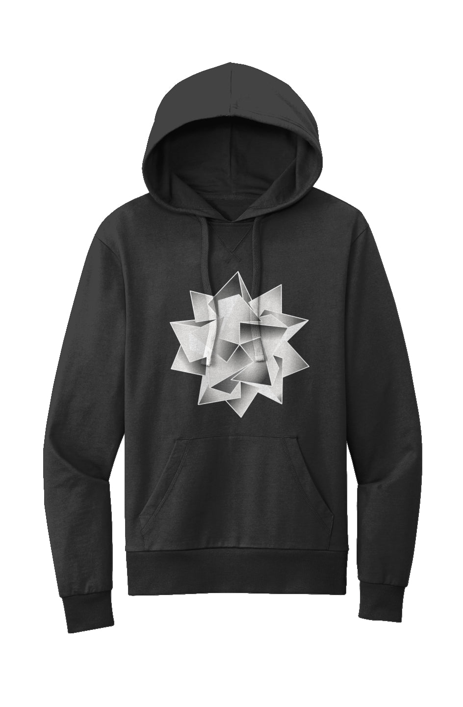  Polyhedra Icosahedron Women's French Terry Hoodie- 100% Organic Cotton 