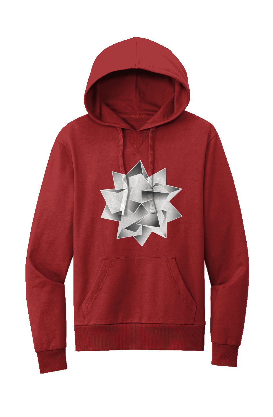  Polyhedra Icosahedron Women's French Terry Hoodie- 100% Organic Cotton 