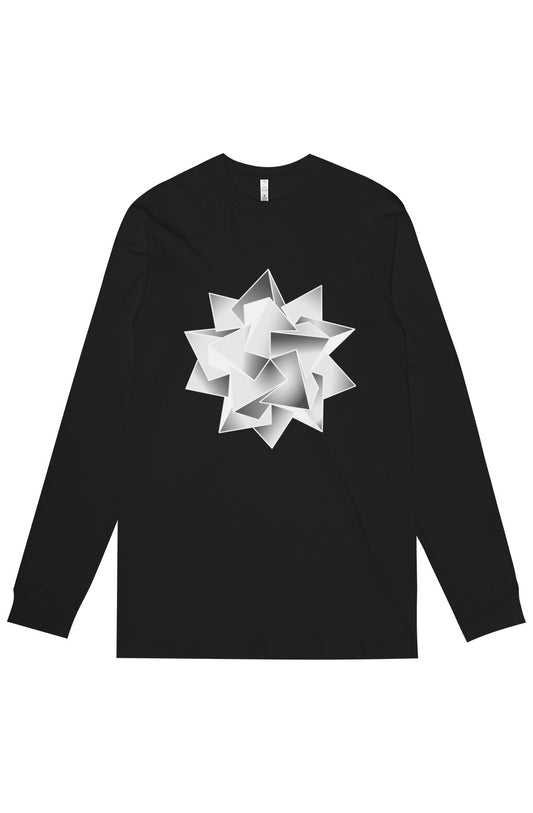 Icosahedra Men's Long Sleeve T-Shirt-100% Organic Cotton