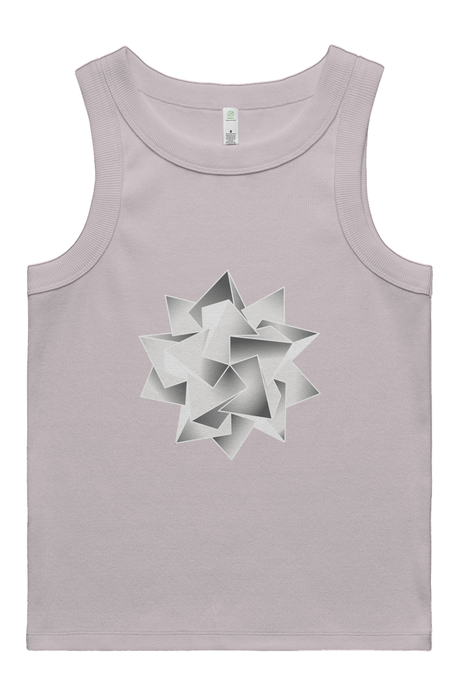Icosahedra Women's Rib Tank- 100% Organic Cotton