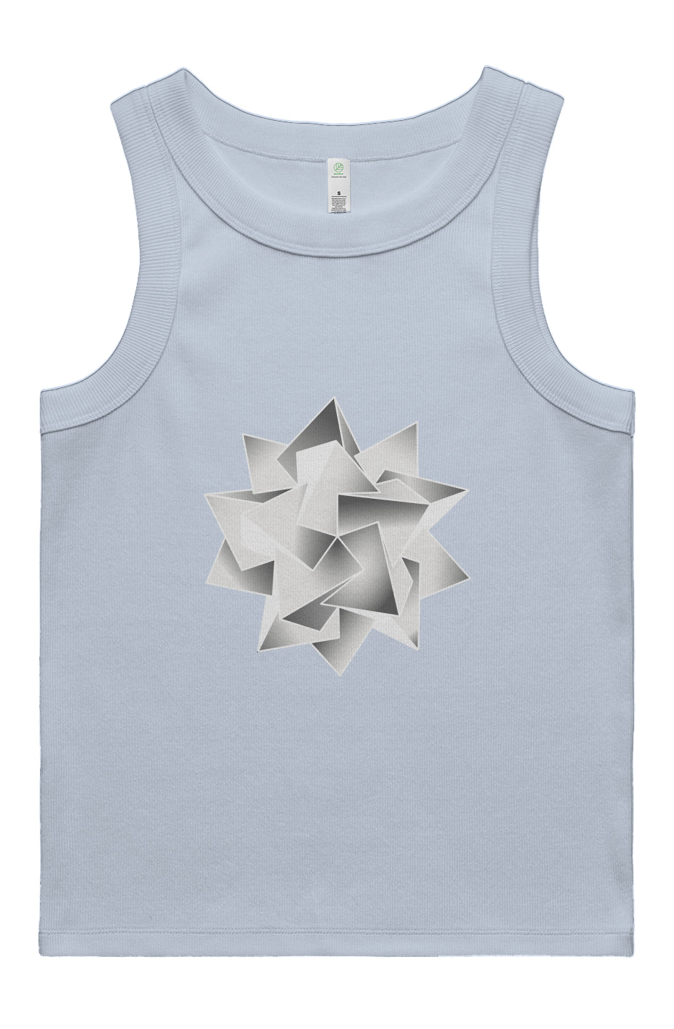 Icosahedra Women's Rib Tank- 100% Organic Cotton