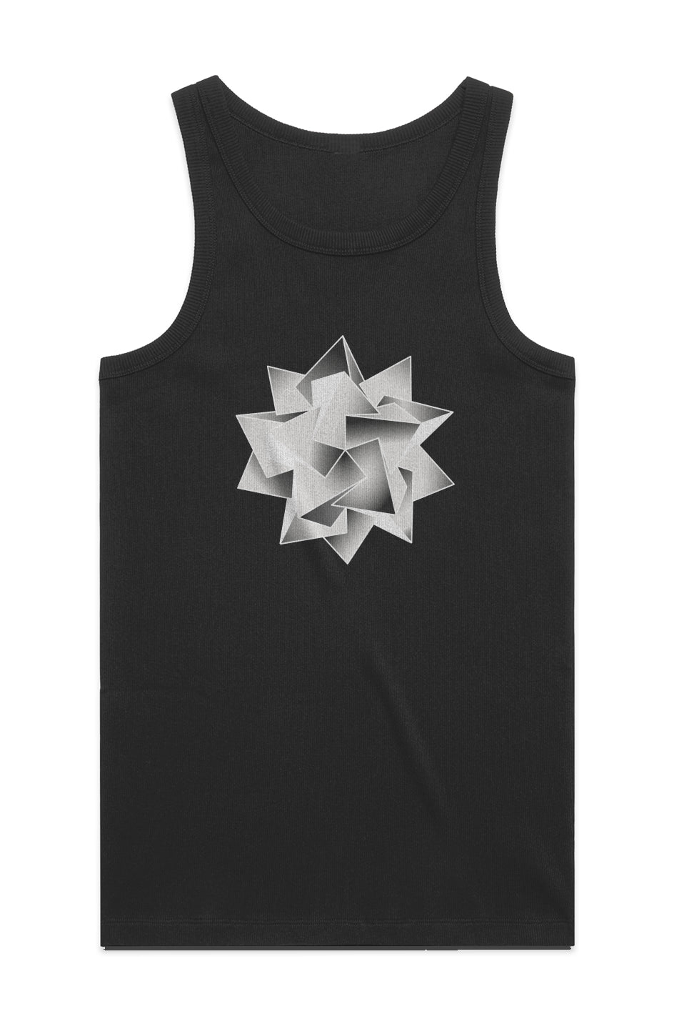 Icosahedra Men's Ribbed Tank-100% Organic Cotton