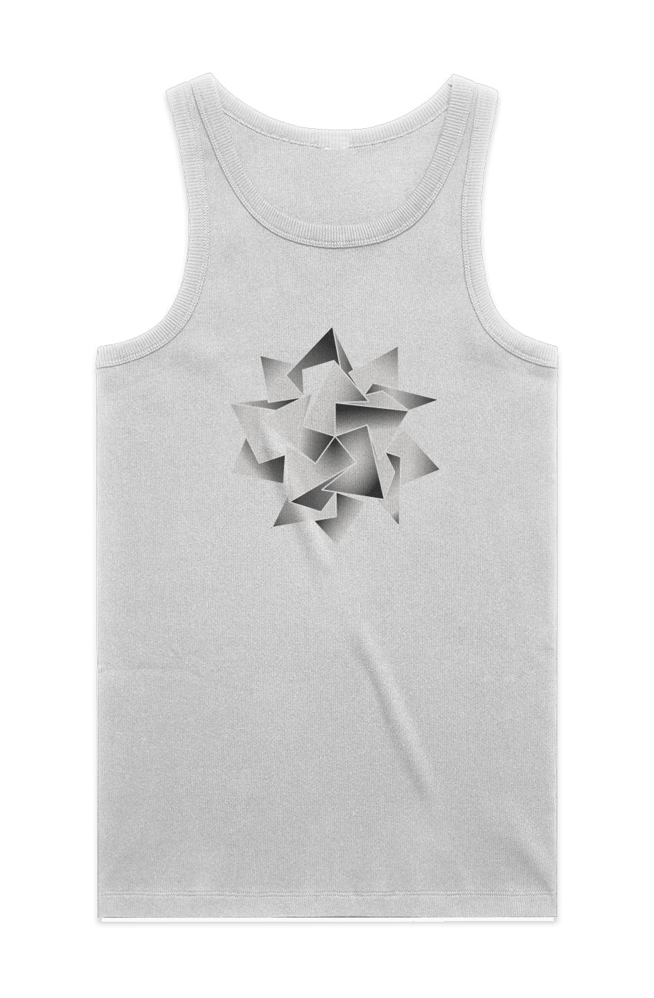 Icosahedra Men's Ribbed Tank-100% Organic Cotton