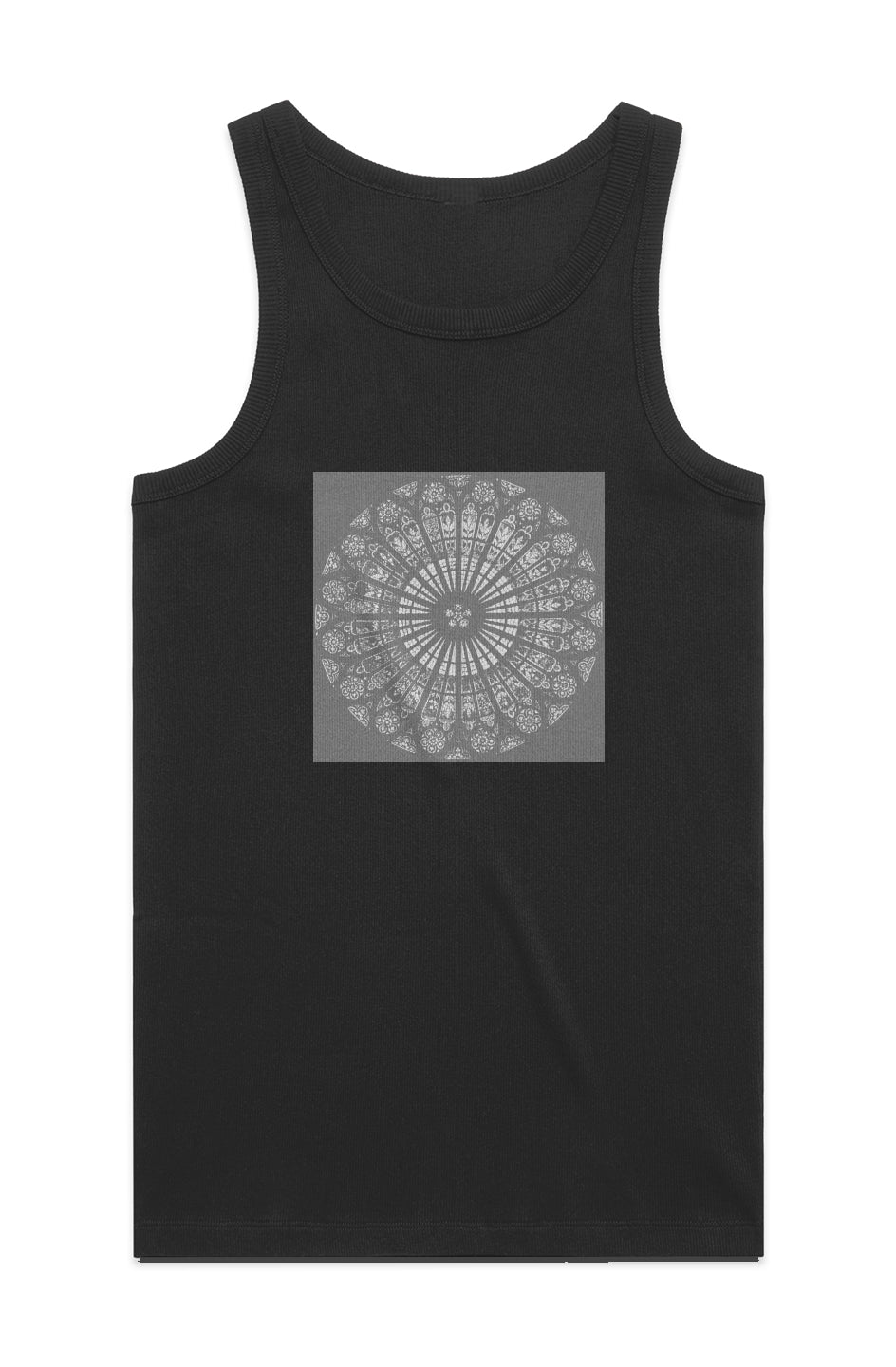 Strasbourg Rose Men's Ribbed Tank-100% Organic Cotton