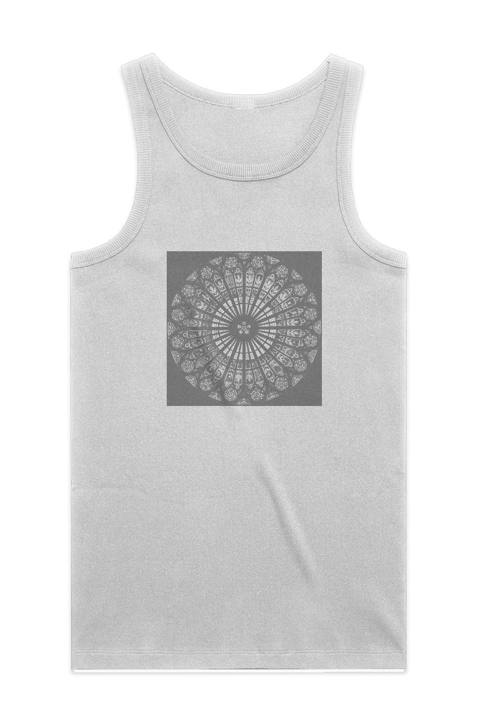Strasbourg Rose Men's Ribbed Tank-100% Organic Cotton