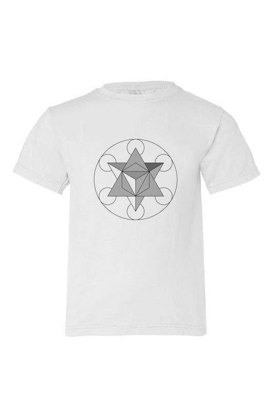 Primordial Force Merkaba Kids T Shirt- 100% Organic Cotton
