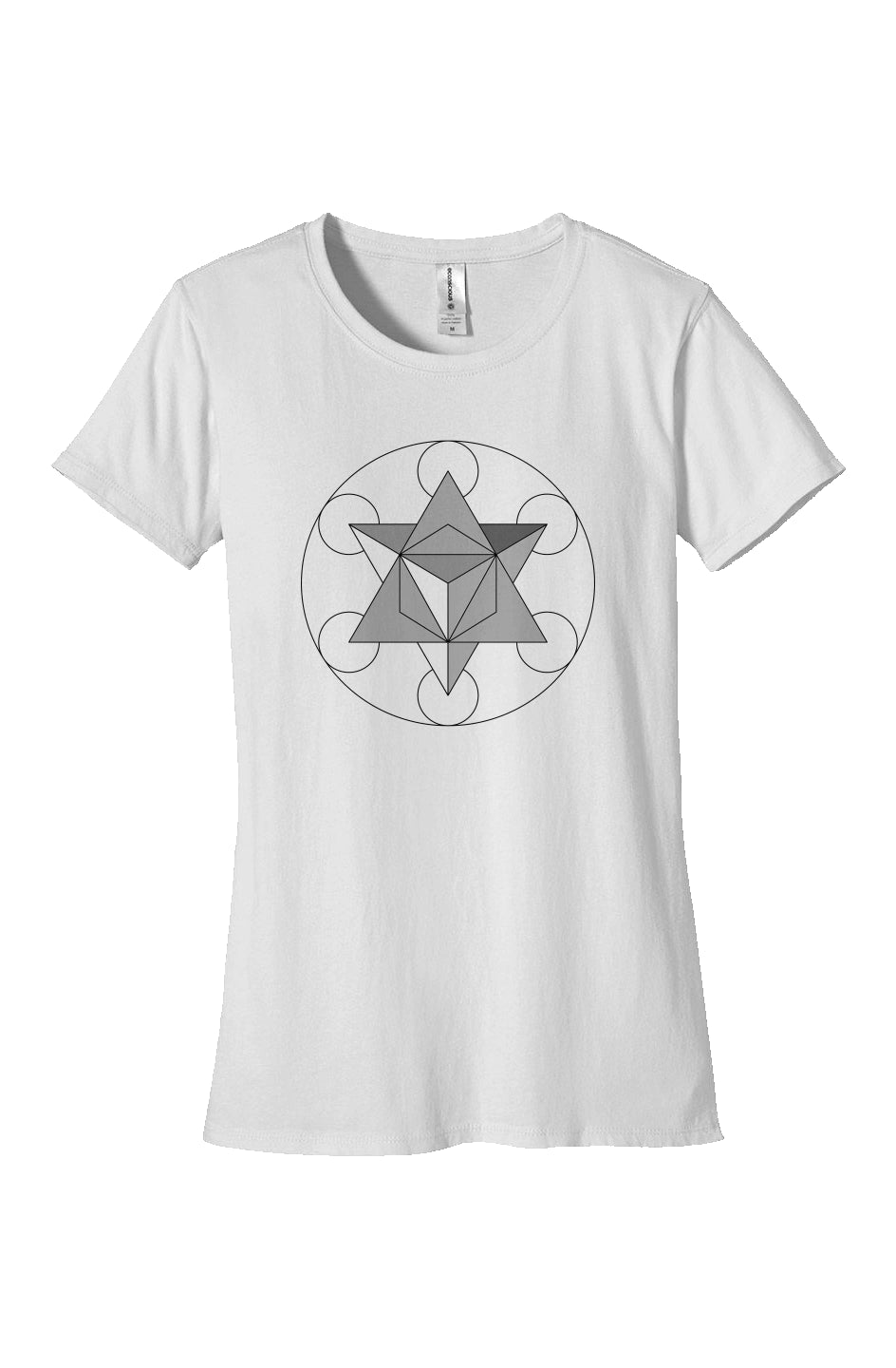 Primordial Force Merkaba Womens Classic T Shirt-100% Organic Cotton