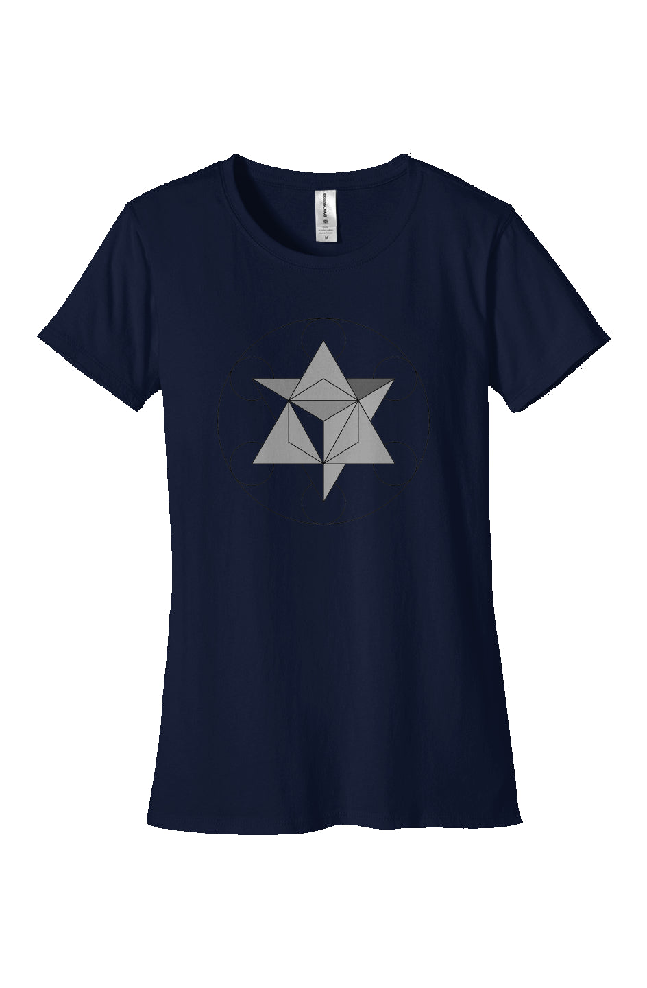 Primordial Force Merkaba Womens Classic T Shirt-100% Organic Cotton