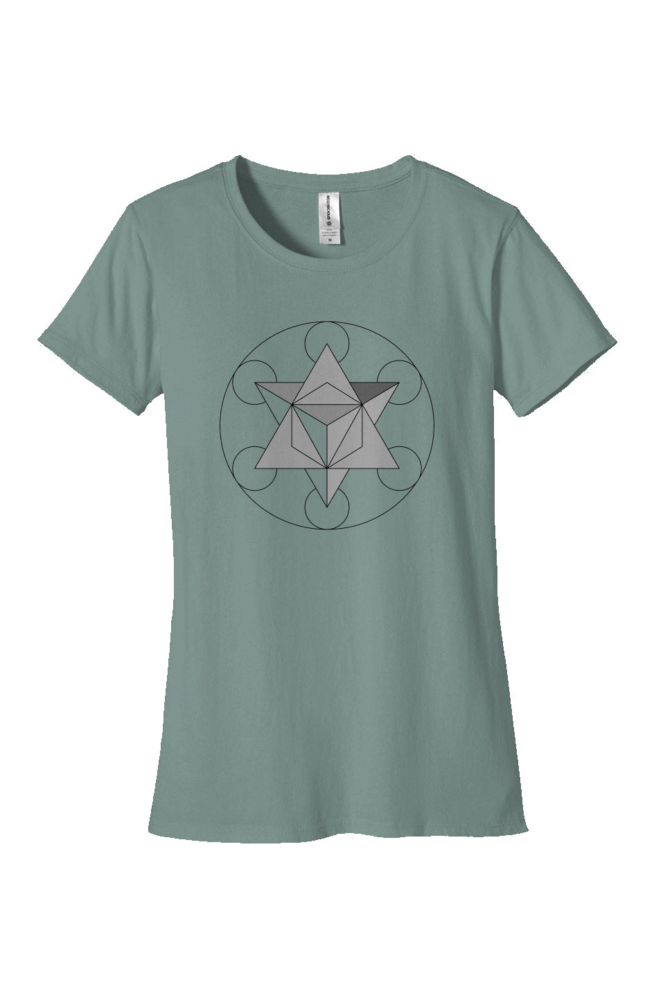 Women's Classic T-Shirt   Primordial Force Merkaba   100% Organic Cotton