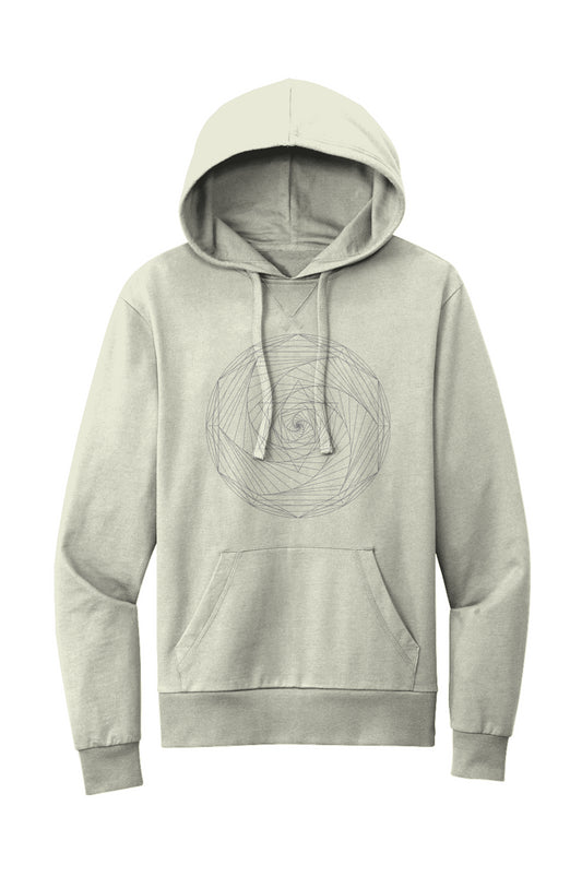 Spiral Merkaba Women's French Terry Hoodie- 100% Organic Cotton
