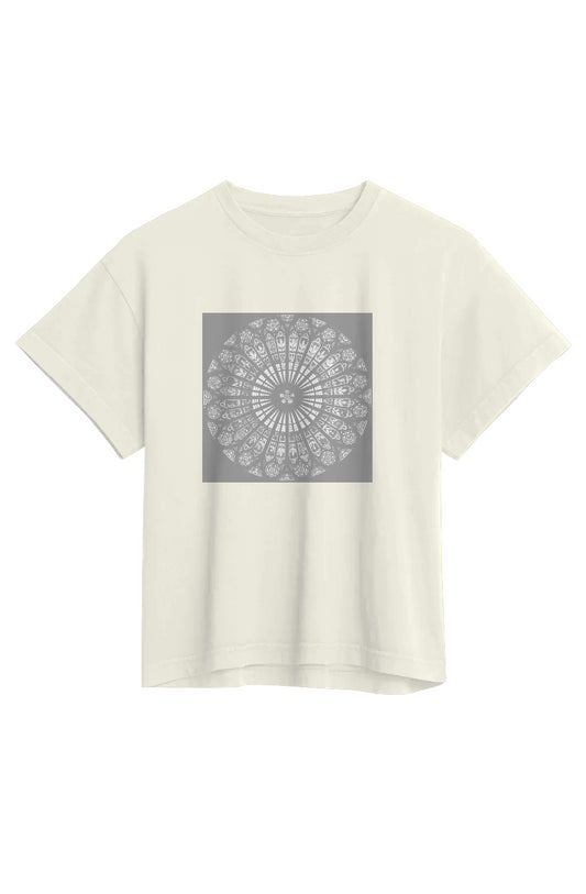 Strabourg Rose Womens Heavyweight Tshirt- 100% Organic Cotton