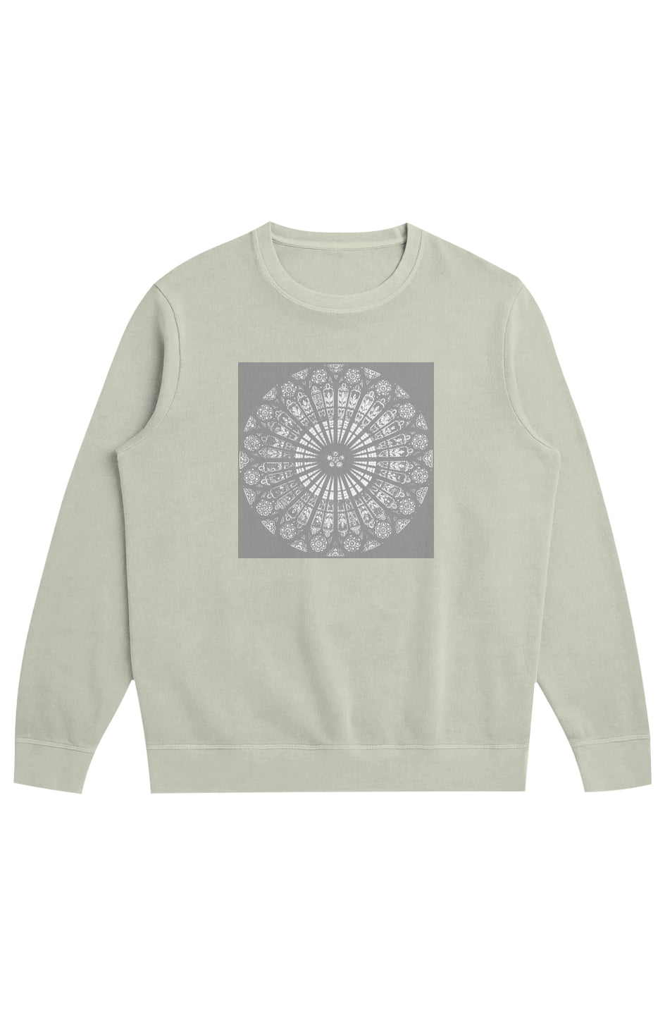 Strasbourg Rose Men's Midweight French Terry Crew- 100% Organic Cotton