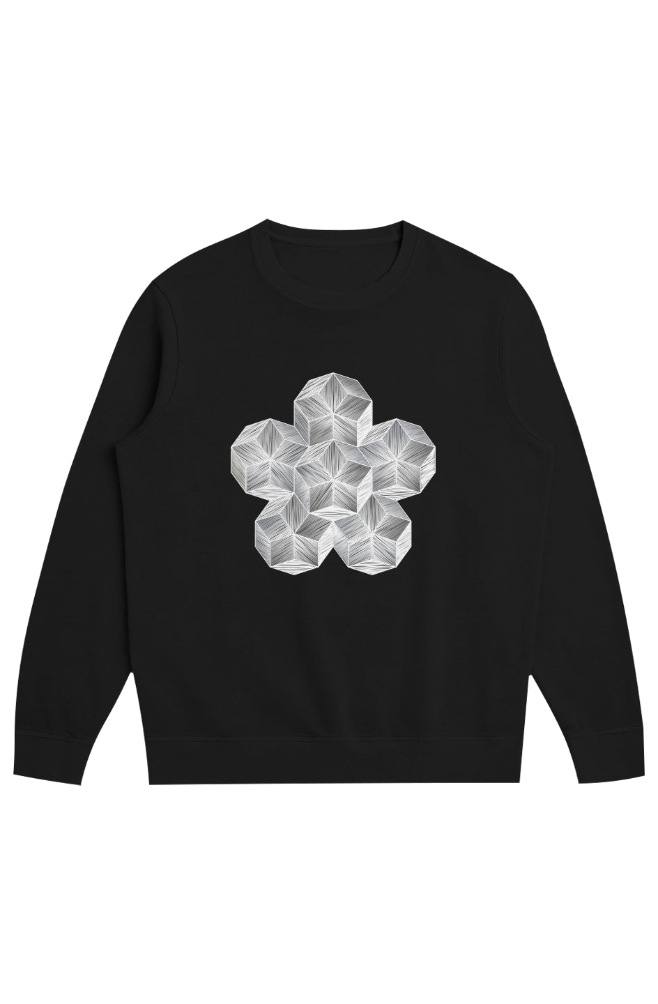 Chaos and Balance Men's Midweight French Terry Crew- 100% Organic Cotton