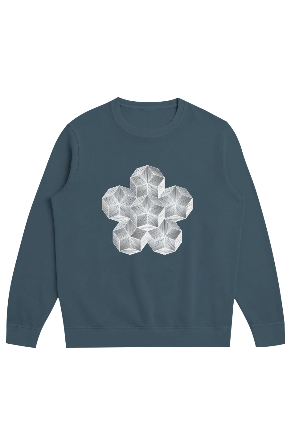 Chaos and Balance Men's Midweight French Terry Crew- 100% Organic Cotton