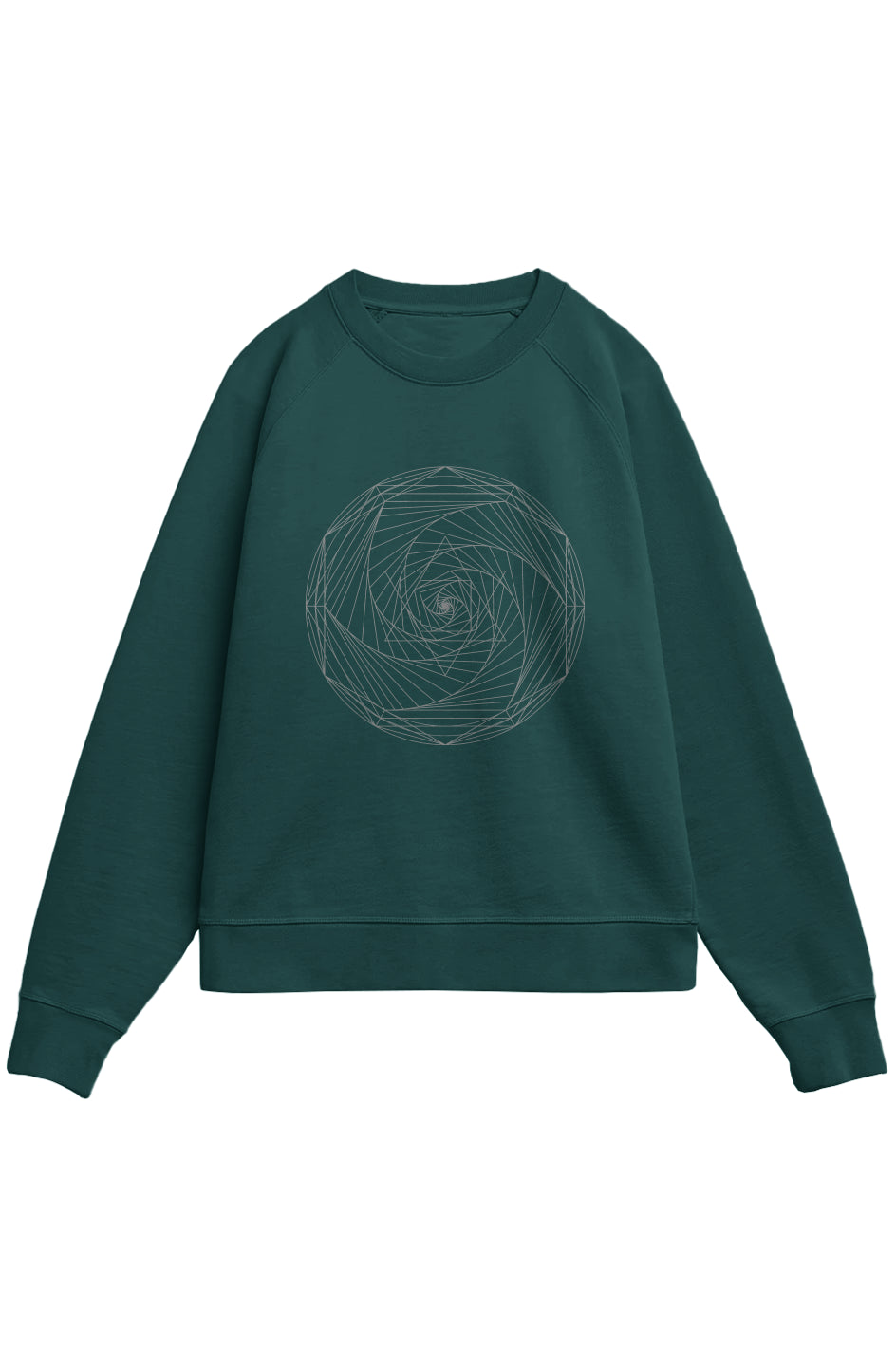 Spiral Merkaba Men's ULtra-Heavyweight French Terry Crew- 100% Organic Cotton