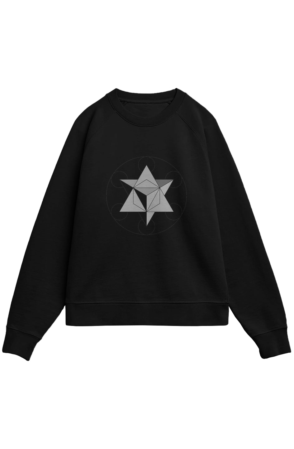 Primordial Force Merkaba Men's Ultra-Heavyweight French Terry Crew- 100% Organic Cotton