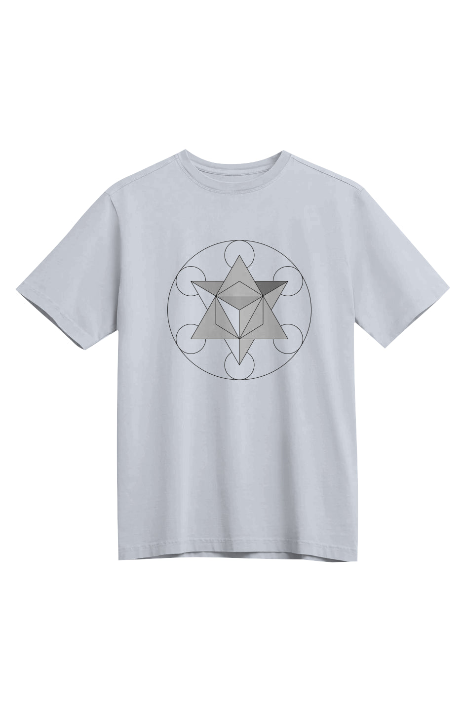 Men's Heavyweight T-Shirt   Primordial Force Merkaba   100% Organic Cotton