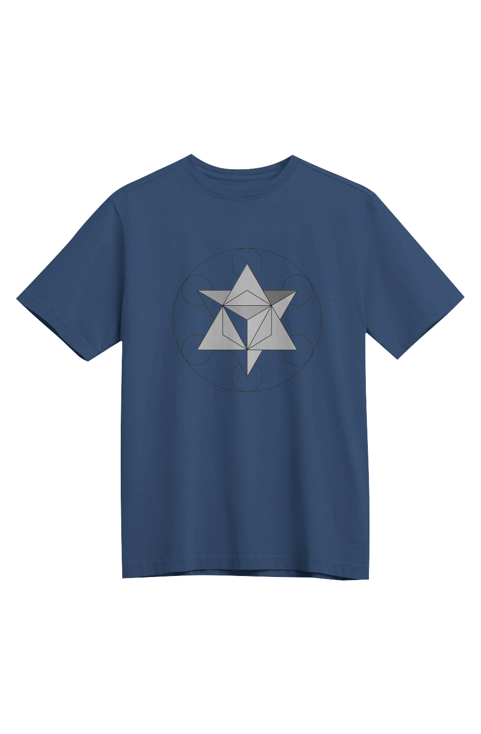 Men's Heavyweight T-Shirt   Primordial Force Merkaba   100% Organic Cotton