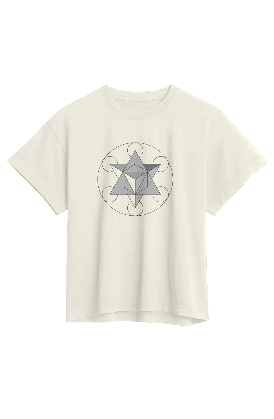 Primoridal Force Merkaba Womens Relaxed Fit Tshirt- 100% Organic Cotton