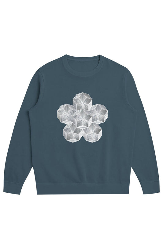 Chaos and Balance Men's Midweight French Terry Crew - 100% Organic Cotton - Wearable Alchemy