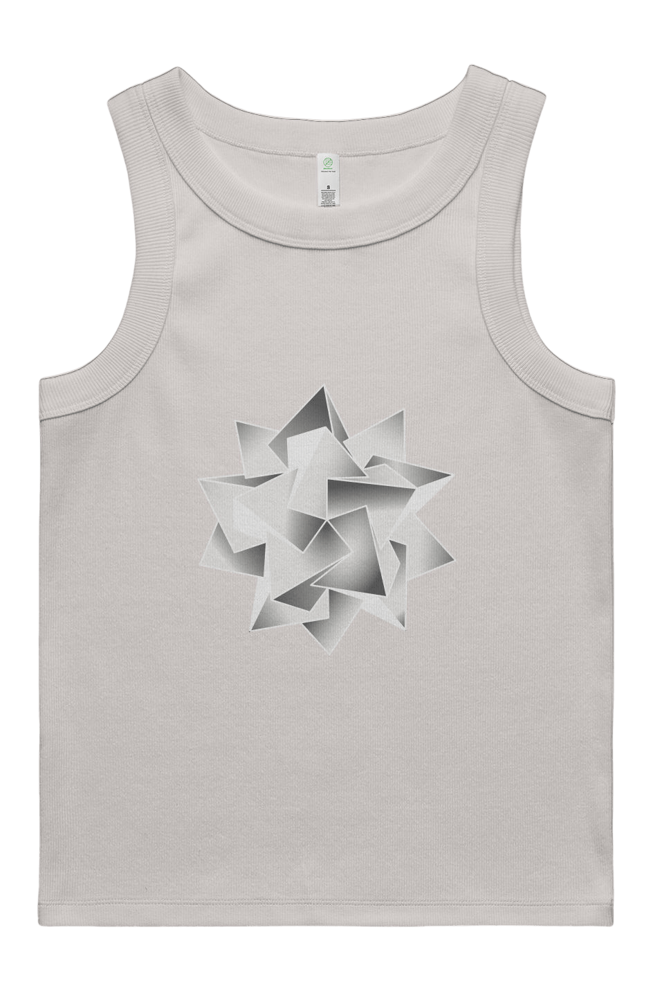 Icosahedra Women's Rib Tank - 100% Organic Cotton - Wearable Alchemy