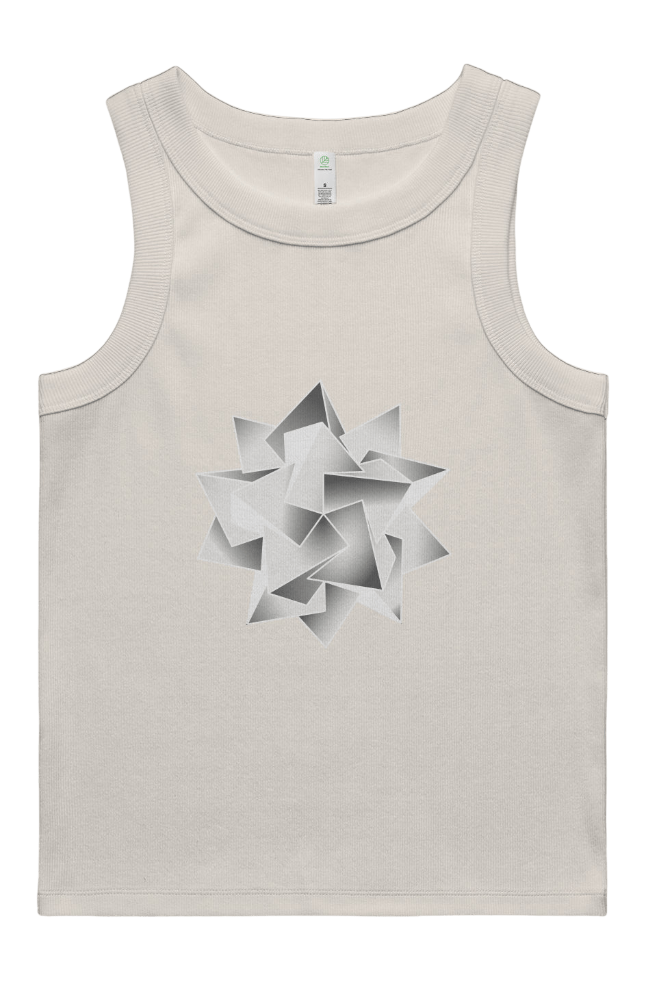 Icosahedra Women's Rib Tank - 100% Organic Cotton - Wearable Alchemy
