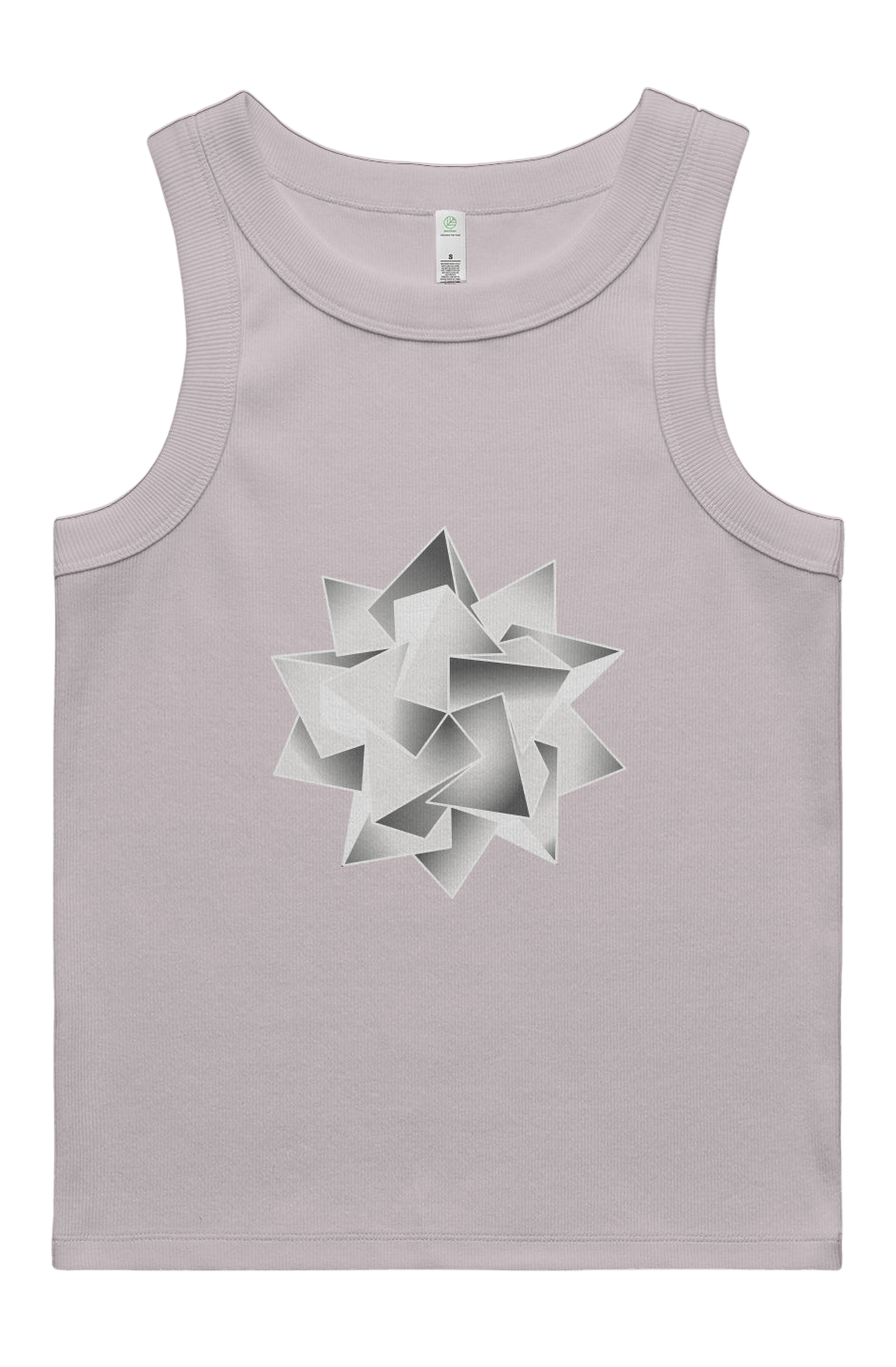 Icosahedra Women's Rib Tank - 100% Organic Cotton - Wearable Alchemy