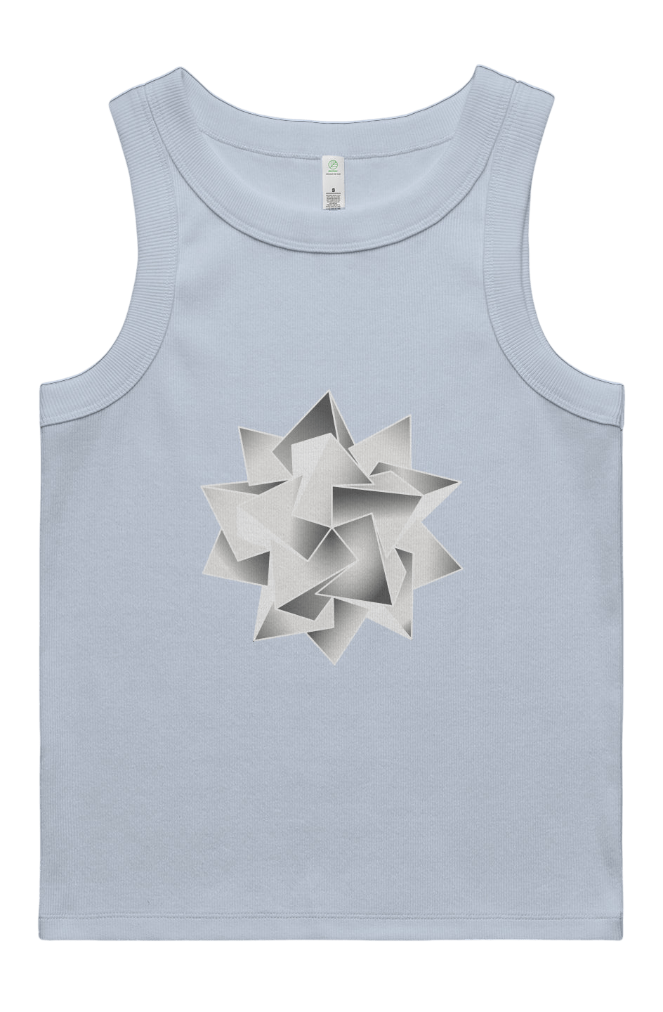 Icosahedra Women's Rib Tank - 100% Organic Cotton - Wearable Alchemy