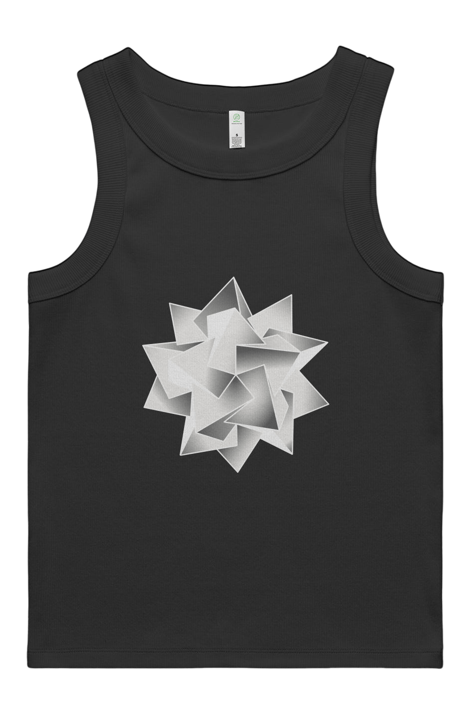 Icosahedra Women's Rib Tank - 100% Organic Cotton - Wearable Alchemy