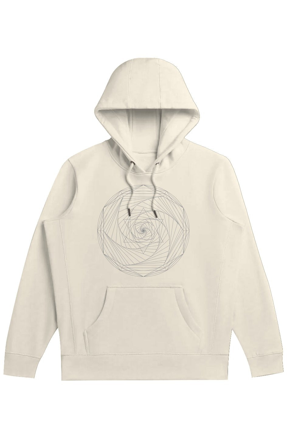 Men's Heavyweight Hoodie Spiral Merkaba 100% Organic Cotton - Wearable Alchemy