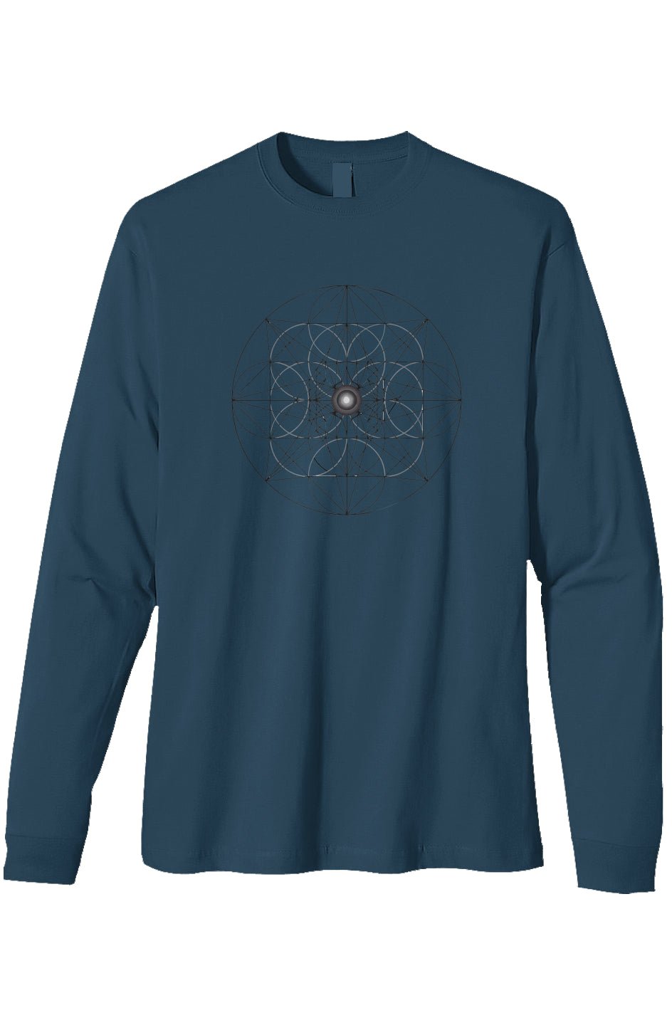 Men's Heavyweight Long Sleeve T shirt Web of Creation 100% Organic Cotton - Wearable Alchemy