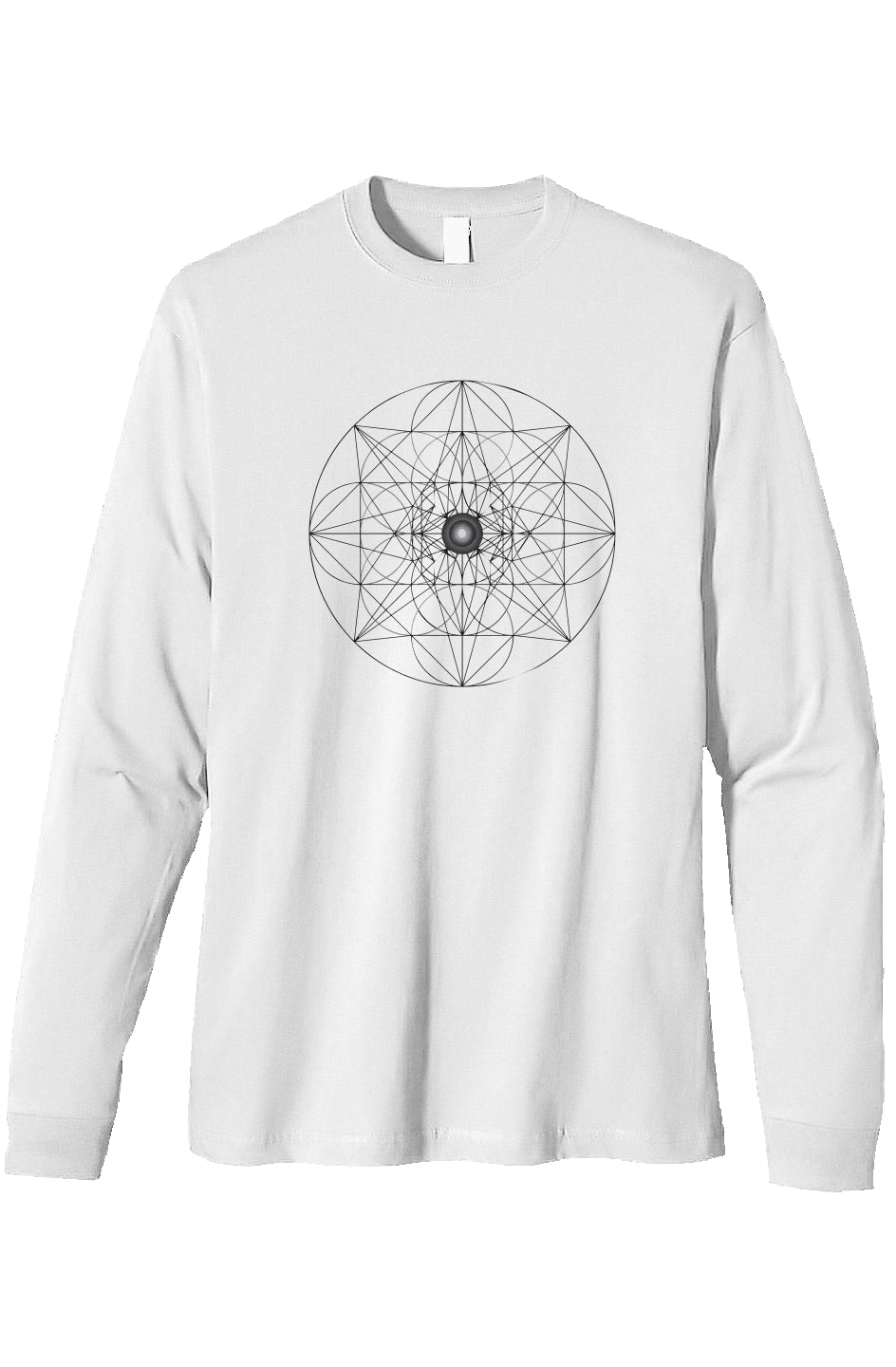 Men's Heavyweight Long Sleeve T shirt Web of Creation 100% Organic Cotton - Wearable Alchemy